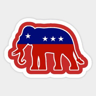 Republican-Elephant Sticker